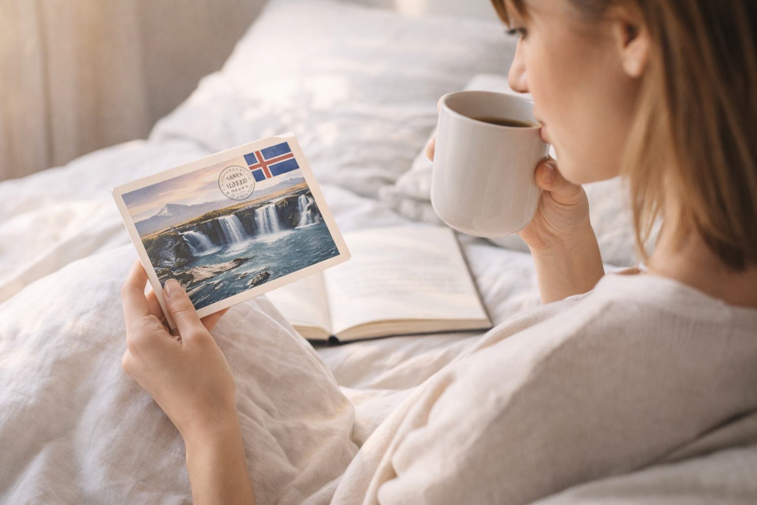 A postcard pinned on a wall as a lasting keepsake