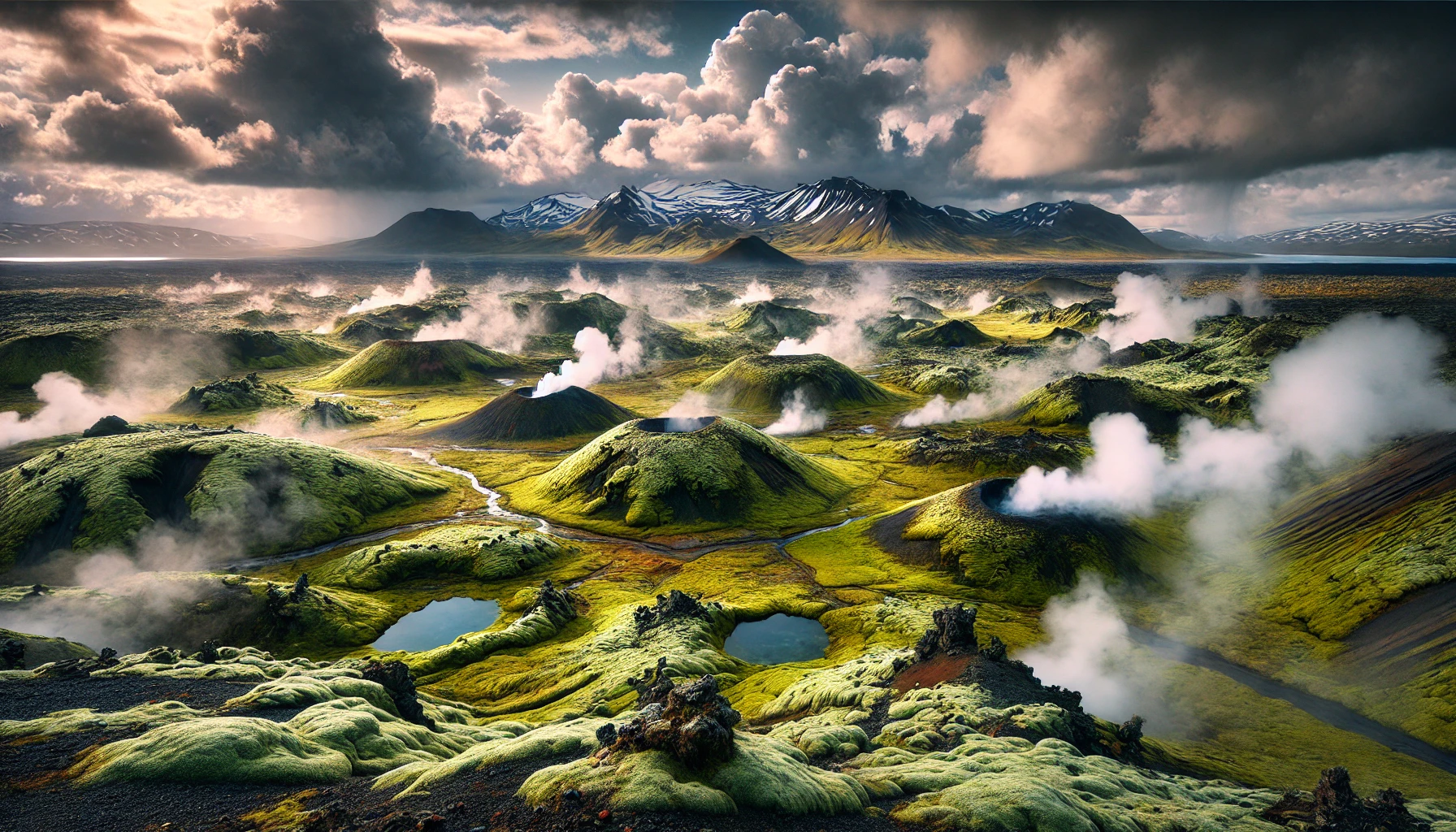 Volcanic Landscape — a real Iceland postcard design from Postcard.is